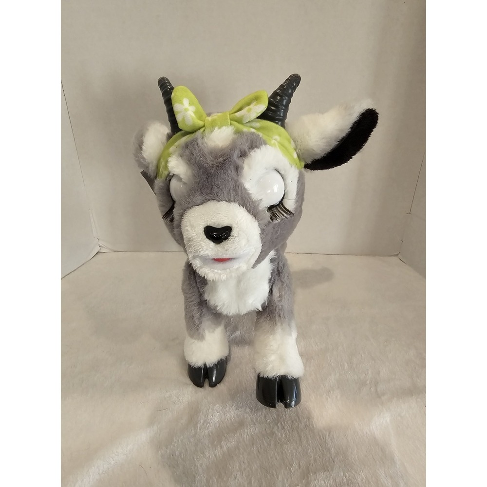 FurReal Daisy the Yoga Goat Interactive 11" Realistic Plush Toy Pet Works
